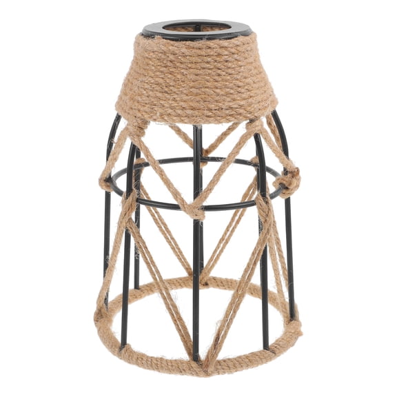 HONMEET  Multi Color Vintage Braided Rope Lampshade Ceiling Pendant Light Fixture 1Pack