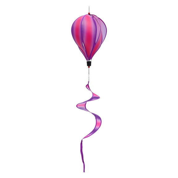 HONMEET Wind Spinner Hot Air Balloon Purple Hanging Decor 1Set