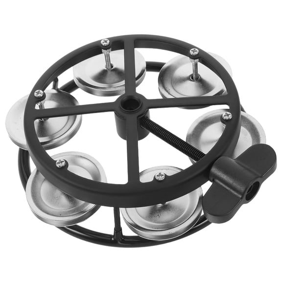 HONMEET Mounted Hi Hat Tambourine Black Lightweight Advanced Suspension