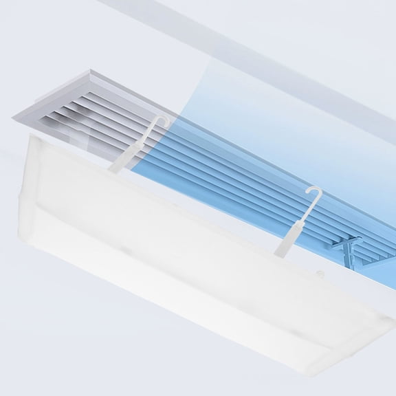 HONMEET White Central Air Conditioner Vent Deflector Cover with Easy Installation for Home Cooling Efficiency