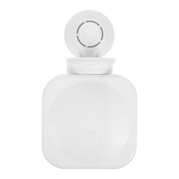 HONMEET White Wall-Mounted Soap Dispenser for Bathroom, Kitchen, Shower - Liquid Soap Holder Accessory
