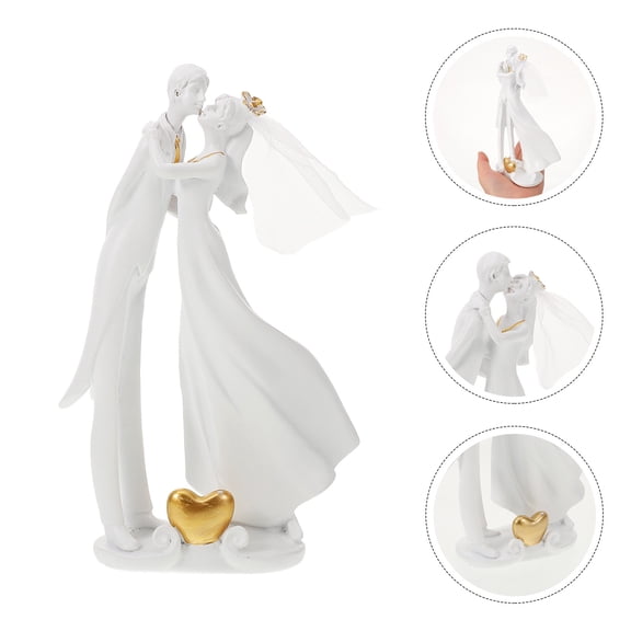 HONMEET Hugging Couple Sculpture European Style 1Set Wedding Gift for Couples