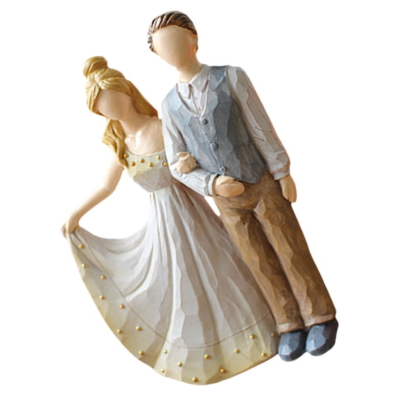 HONMEET Resin Lover Hugging Sculpture Desktop Ornament Assorted Colors Romantic Home Decor Gift