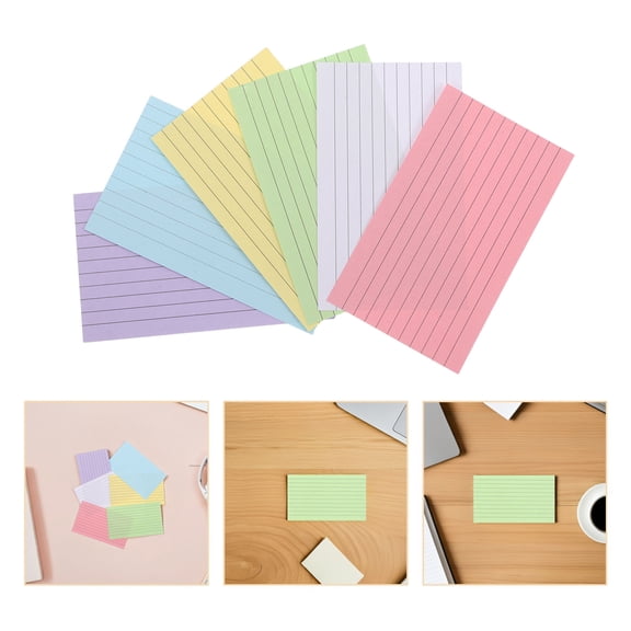 HONMEET Portable Dual-Sided Multi-Colored Flashcards for Students, 600 Pieces, Educational Study Cards for Learning