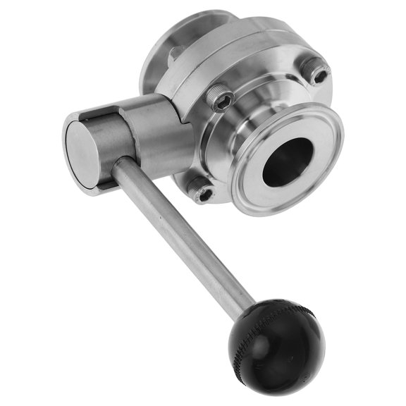 HONMEET Stainless Steel Butterfly Valve for Brewing, Wine, Dairy, and Industrial Applications