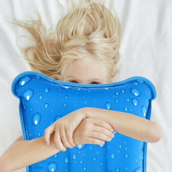 HONMEET Family Outing Water Fillable Pillow Polyester Lightweight 1Pack 21.03X13.56X0.08In