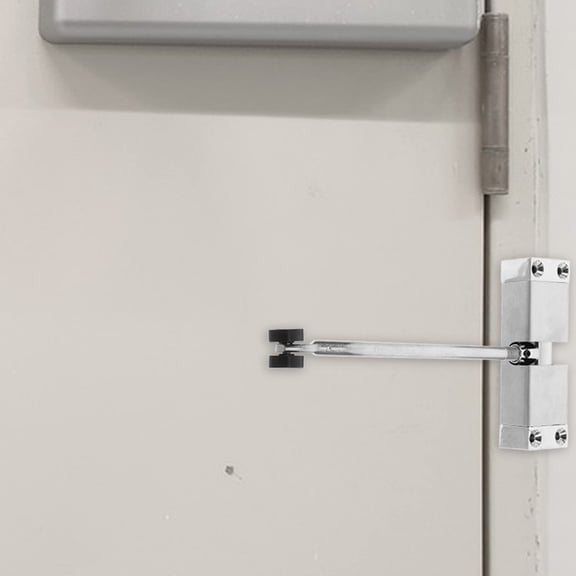 HONMEET Invisible Spring Buffer Door Closer Plated Silver Stainless Steel Automatic Door Closing System