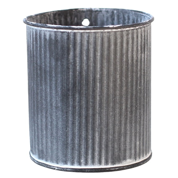 HONMEET Stackable Black Metal Pail Small Flower Bucket for Decorative Plant Display