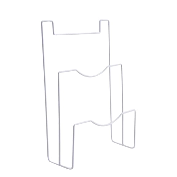 HONMEET White Iron Kitchen Door Rack with Large Capacity Back Pan Cover and Cutlery Holder Organizer