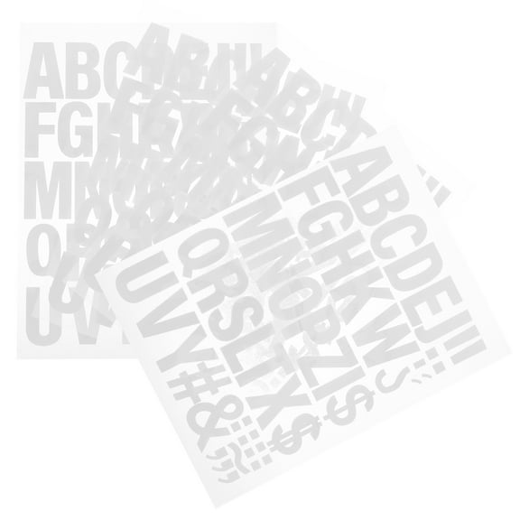 HONMEET White Iron on Letters for Clothing Heat Transfer Vinyl Patches for T Shirts Hats Bags