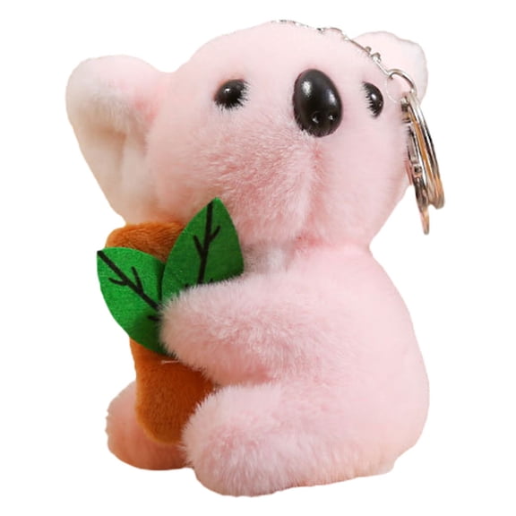 HONMEET Keychain Accessory 1Pcs Pink Plush for Car Decorations and Bag Charms