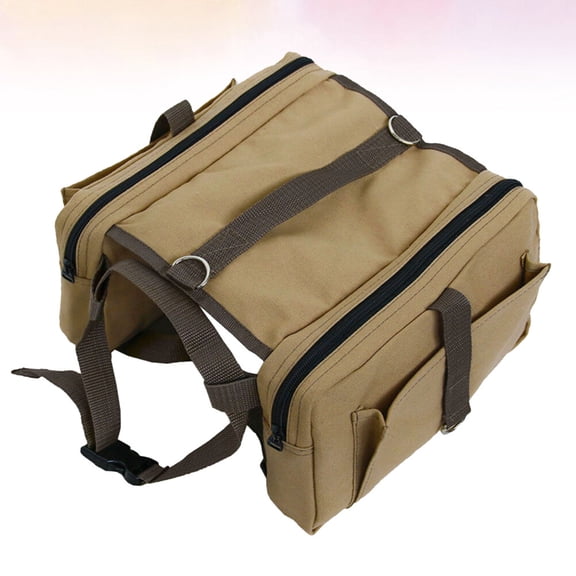 HONMEET Khaki Dog Rucksack Super-Tough Material for Dogs with Easy Wear and Secure Fit