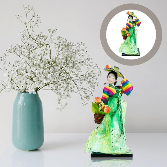 HONMEET Korean Style Figurine Decoration Doll Model Set, Multi-Piece Collectible Home Decor