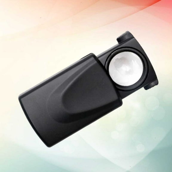 HONMEET LED Jewelry Glass with Adjustable Magnification, Built-in Light, Black ABS Frame for Precision Viewing