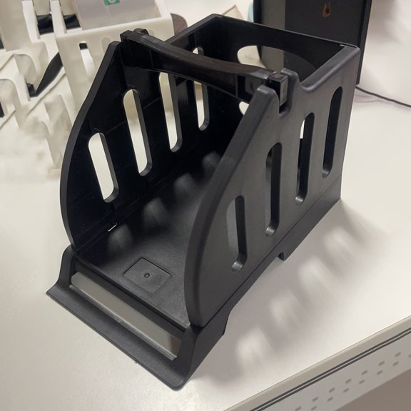HONMEET Black Plastic Label Printer Stand Bracket, Dual-Purpose Desktop Holder, Compatible with Most Printers, Easy Setup