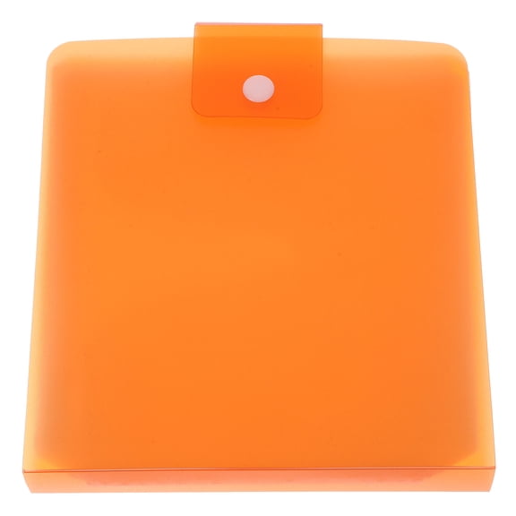 HONMEET Large Capacity Orange Plastic Disc Storage Case, Portable Organizer
