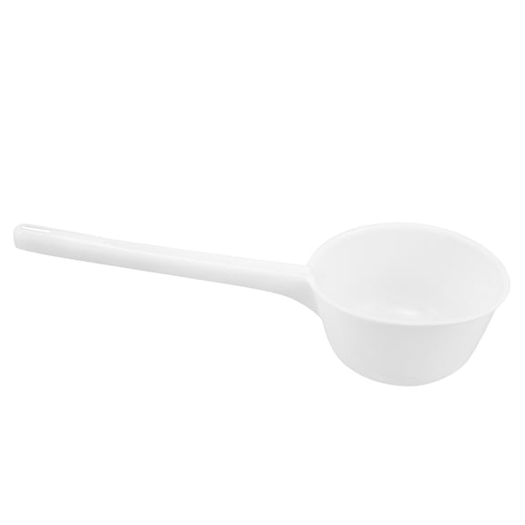 HONMEET Large Capacity White Water Dipper with Handle for Bath and Kitchen Use