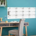thumbnail image 1 of HONMEET Large Dry Erase Wall Calendar - 12-Month Undated Reusable Planner, Laminated Task Organizer for Office, Classroom, Home Use, 1 of 7