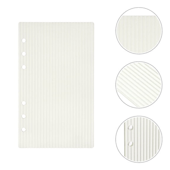 HONMEET Light Yellow Clear A6 Acrylic Notebook Cover 6 Ring Binder Shell Refillable for Office