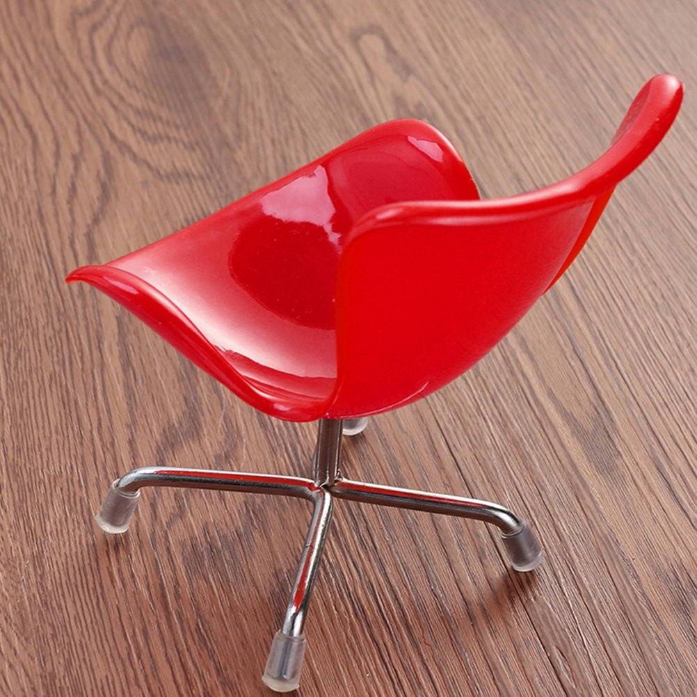 HONMEET Adorable Miniature Toy Mini Chair Red Plastic 2Pcs 5 5x4 3x4 honmeet-adorable-miniature-toy-mini-chair-red-plastic-2pcs-5-5x4-3x4