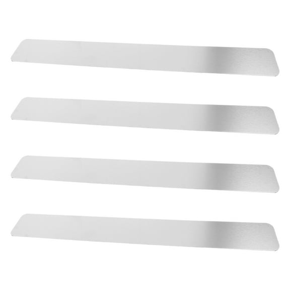 HONMEET Magnetic Tape Strips With Adhesive Backing 4Pcs Silver Iron For School Cafe Notes Organization