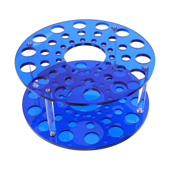 HONMEET Makeup Brushes Drying Rack Round Makeup Brush Holder Air Drying Rack Tower Organizer Acrylic Cosmetic Brush Stand for Vanity Pen Holder