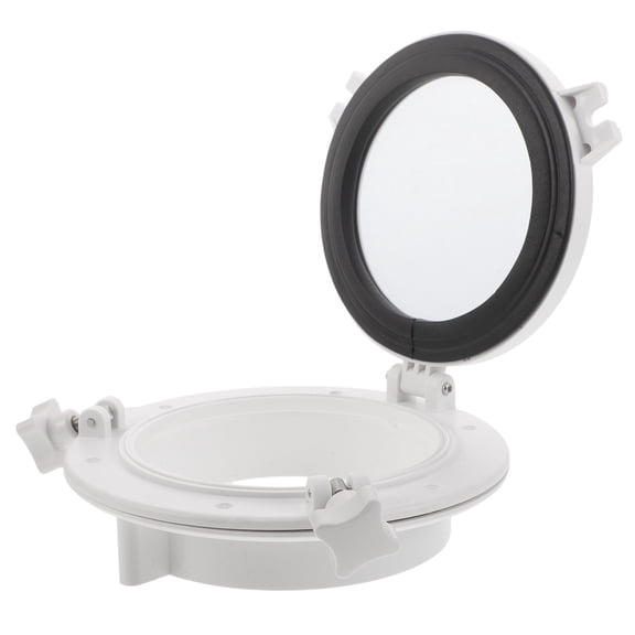 HONMEET Round Porthole Hatch Steel Tempered Glass for Boat