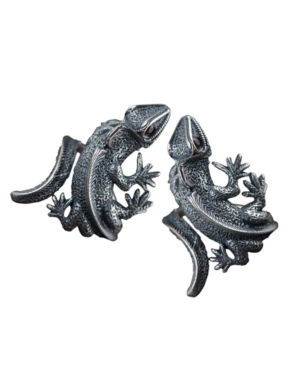 Mens Fashion Rings with Lizard Design 2Pcs