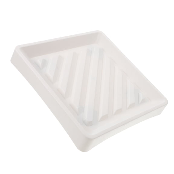 HONMEET Metal Flower Pot Moving Tray Square Plant Dolly PP White 1Pack Water Storage For Indoor Garden