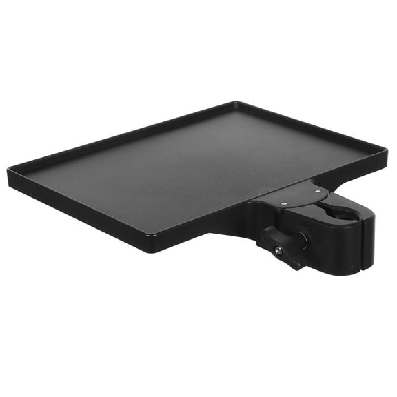 HONMEET Black Microphone Stand Table Mount with Adjustable Arm and Plastic Base, 1 Set for Studio and Podcast Use