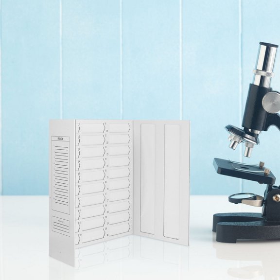 HONMEET Microscope Slide Storage Board White Secure Holder for Pathology and Research Slides
