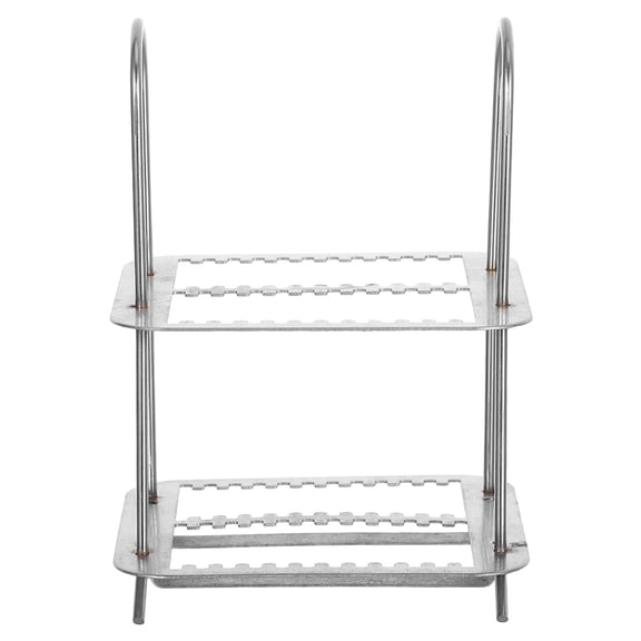 HONMEET Stainless Steel Microscope Slide Storage Rack, 1-Pack Slide Holder for Laboratory Specimen Organization and Secure Storage
