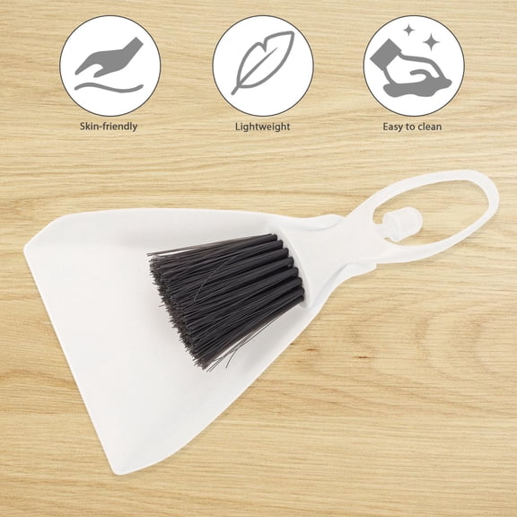 HONMEET 1 Set of Tiny Broom Plastic White for Debris Removal at Pet Shop