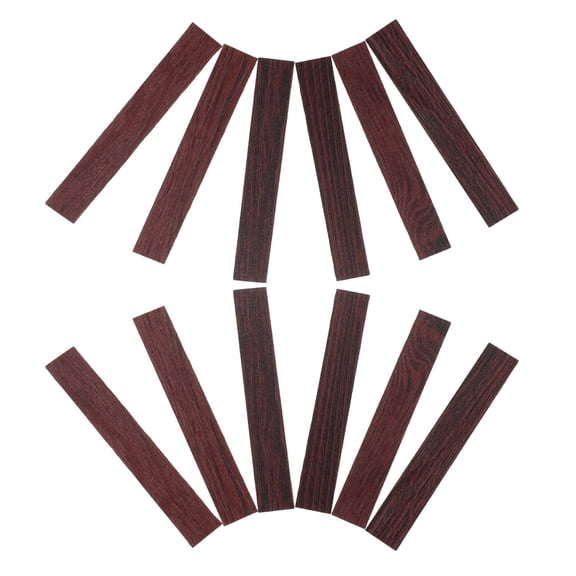 HONMEET Miniature Dollhouse Decor Dark Brown Wood Flooring 40pcs Realistic Panels DIY Friendly 1:12 Scale