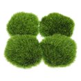 thumbnail image 1 of HONMEET 4pcs Green Foam Artificial Moss Stones for Home Decoration, Craft Accessories, Realistic Design, 2.4x2.4x1.2in, 1 of 8