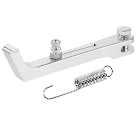 HONMEET Motorcycle Kickstand Aluminum Alloy Side Stand Plated Silver Durable Wear Resistant Single Side Support