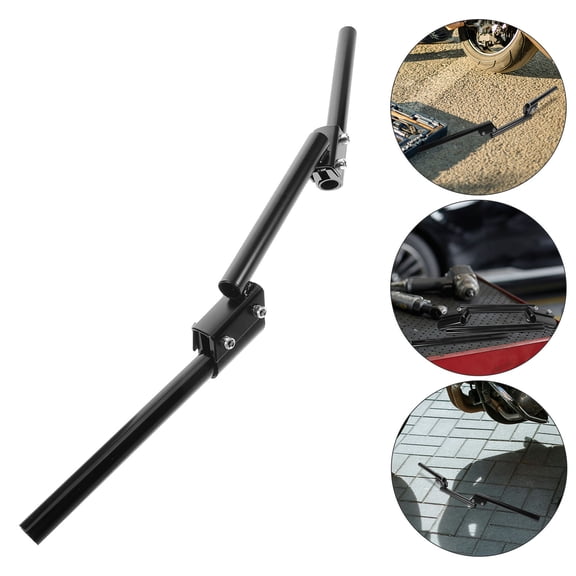 HONMEET Motorcycle Drag Style Handlebar Black Integrated Design for Versatile Bike Riding Comfort