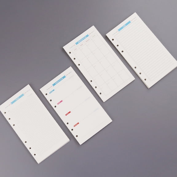 HONMEET Multi Color A6 Size 6 Hole Paper Refills for Office Use Smooth Surface for Writing