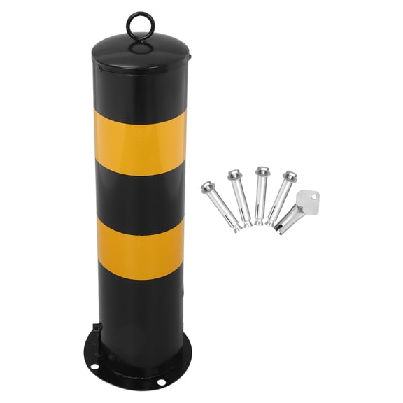 Alasum Driveway Parking Bollards Parking Barrier Stainless Steel 1Pack
