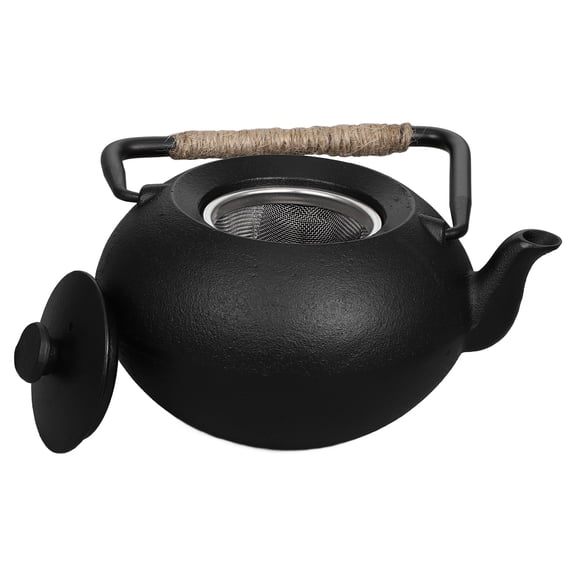 HONMEET Stovetop Cast Iron Tea Kettle with Built-in Infuser for Loose Leaf Tea