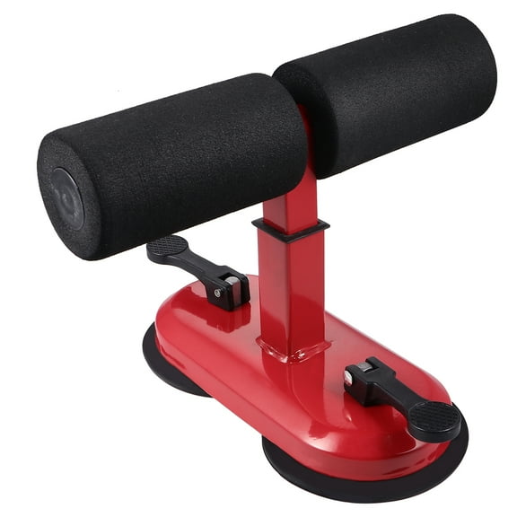 HONMEET Red Abdominal Machine Crunches Aid with Adjustable Foot Support for Comfortable Sport