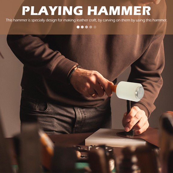 HONMEET Multifunctional Hammer with Round Handle for DIY Tool 1Pack