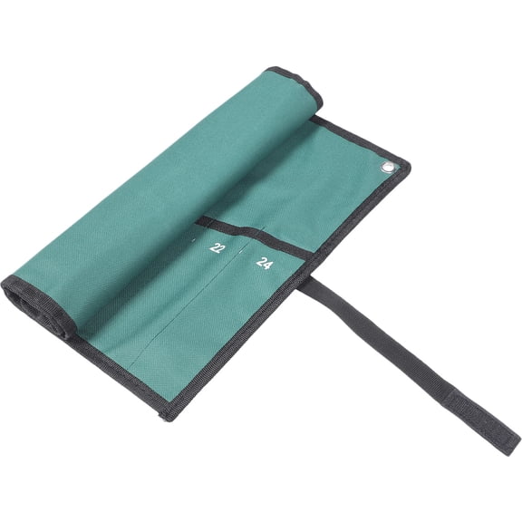 HONMEET Multipurpose Wrench Roll Organizer Tool Bag Light Green Oxford Cloth Electrician Storage