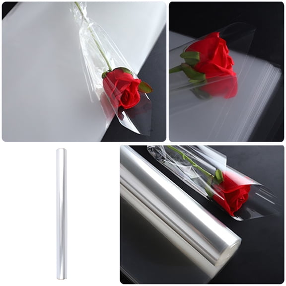 HONMEET Neighbors Hostess Clear BOPP Cellophane Wrap Roll for Moisture and Packaging, 1 Roll