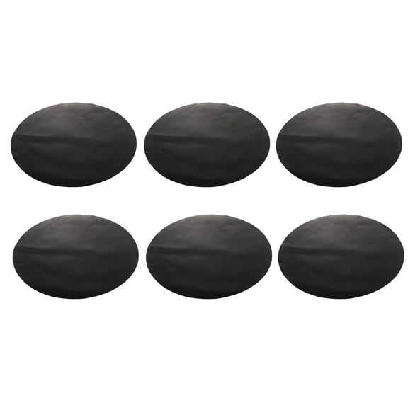 HONMEET Non Stick Baking Mats 6-Pack Black for Air Fryer Oven Reusable Silicone Cooking Mats