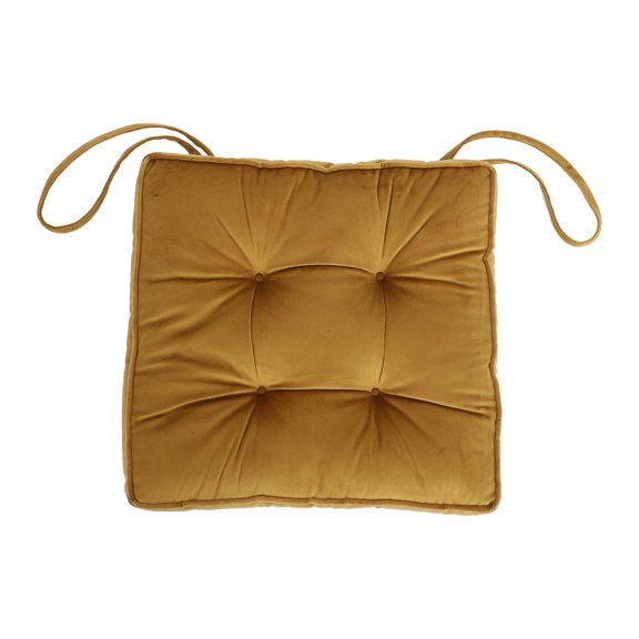 HONMEET Office Chair Pad Yellow Polyester Square Protection For Hardwood Floors Adults Office Use 1Set