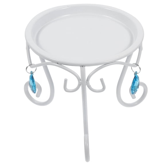 HONMEET White Iron Plant Stand, Stylish Multi-Purpose Holder for Indoor and Outdoor Patio, Garden, Home Decor