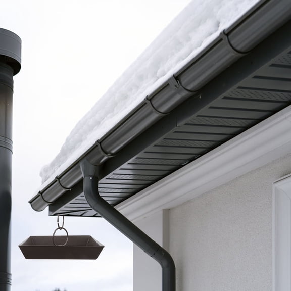 HONMEET PP Rain Chain Basin Container, Catcher for Balcony, Roof, and Indoor Use