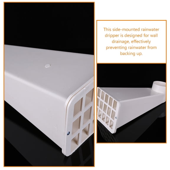HONMEET PVC Rain Gutter Downspout Diverter with Complete Fitting Set for Easy Installation