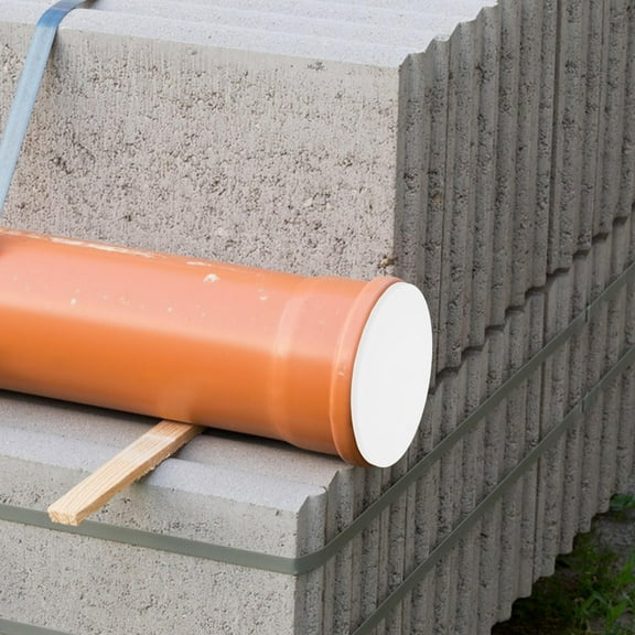 HONMEET White PVC Pipe Cap for Plumbing, Versatile Use, Debris Prevention and , Fits Standard Pipes
